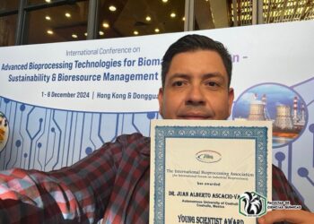 Profesor de la UAdeC es galardonado como “joven investigador del año” en Hong Kong