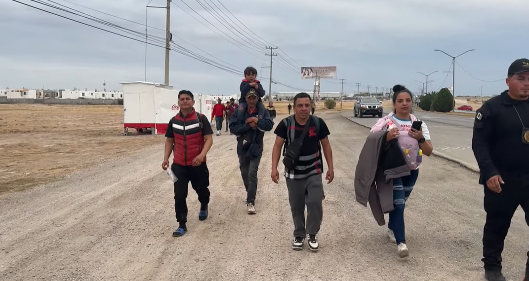 Llega caravana migrante a PN en la antesala de toma de posesión de Trump