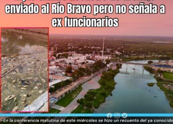 Mpio exhibe desastre de drenaje enviado al Río Bravo pero no señala a ex funcionarios