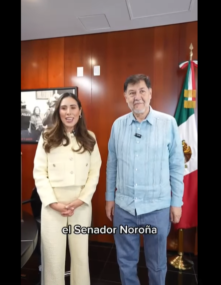«Que venga un funcionario de Bienestar»:  Attolini a Cecilia Guadiana por acudir a Noroña ante señalamientos contra Américo jr