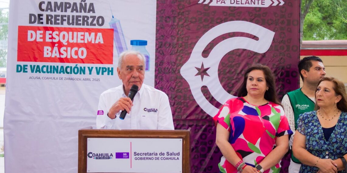 INICIA EN ACUÑA CAMPAÑA INTENSIVA DE VACUNACIÓN PARA LA INFANCIA