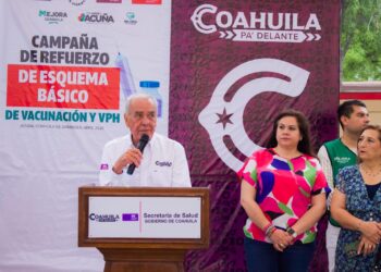 INICIA EN ACUÑA CAMPAÑA INTENSIVA DE VACUNACIÓN PARA LA INFANCIA