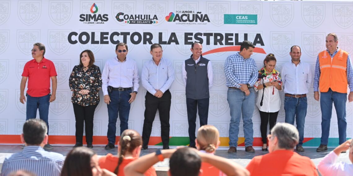 Alcalde Emilio de Hoyos Montemayor entrega colector “La Estrella” en beneficio de 11 mil familias