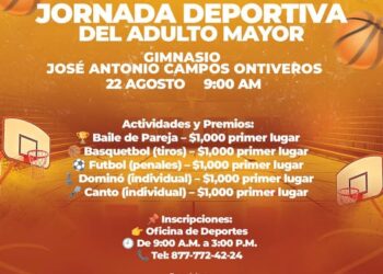 Anuncia Mpio de Acuña jornada deportiva del adulto mayor