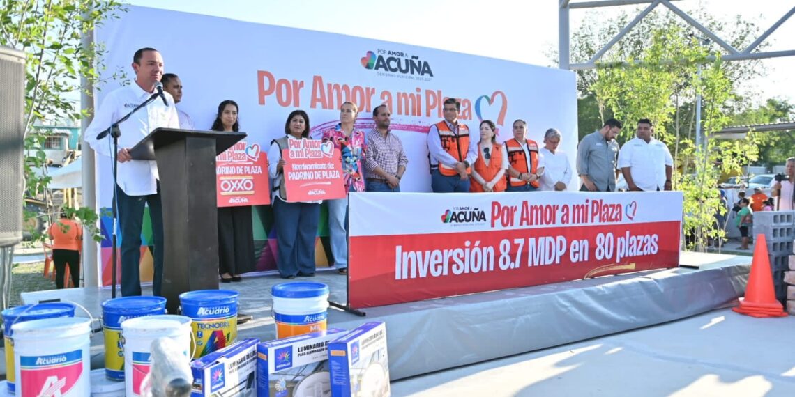 Inicia programa «Por amor a mi plaza» con inversión de 9 mdp en rehabilitación de plazas públicas
