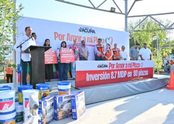 Inicia programa «Por amor a mi plaza» con inversión de 9 mdp en rehabilitación de plazas públicas