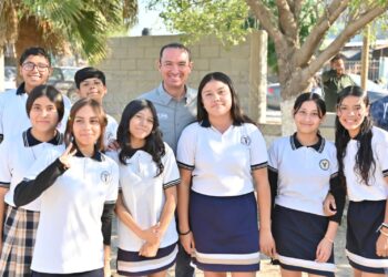 Inicia obra de barda perimetral en secundaria José María Vasconcelos