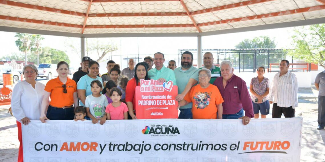 La Ribera se suma a renovación total de plazas en Acuña