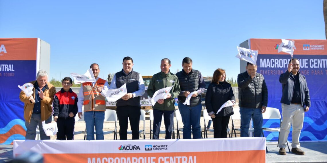 Gobierno de unidad y Fundación Howmet inician construcción de macroparque central