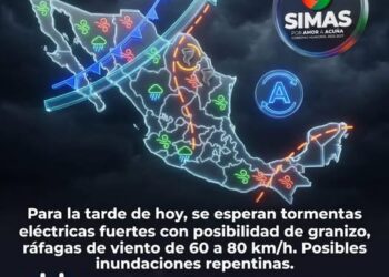 Alerta de inundación en Acuña por fuertes tormentas
