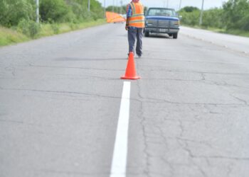 Realizan trabajos de señalización para Acuña con mayor seguridad