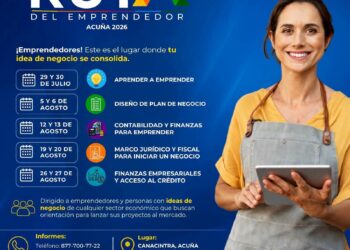 Ruta del Emprendedor Acuña 2026; cambio de sede