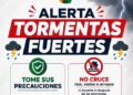 Alerta por tormentas fuertes en Acuña