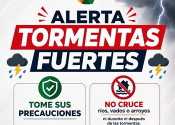 Alerta por tormentas fuertes en Acuña