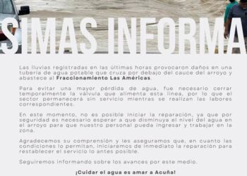 Aviso importante de SIMAS Acuña