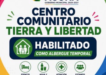 Albergue temporal habilitado por inundaciones en Acuña