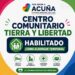Albergue temporal habilitado por inundaciones en Acuña