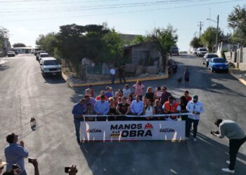 Nueva entrega de pavimentación beneficia a familias de colonia Evaristo Pérez Arreola