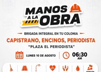 Brigada Municipal en plaza «El Periodista»