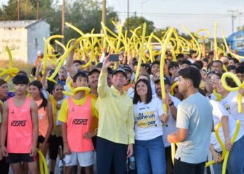 Realizan en Acuña la carrera 3K «Generación Consciente» para promover promoción al suicidio