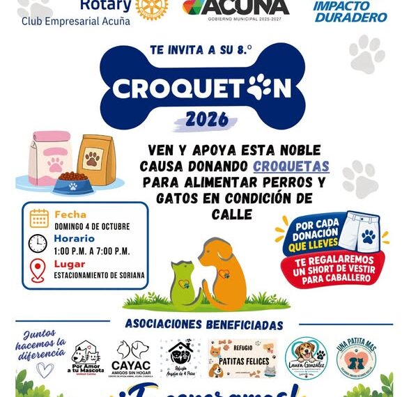 Acuña convoca a campaña «Croquetón 2026»
