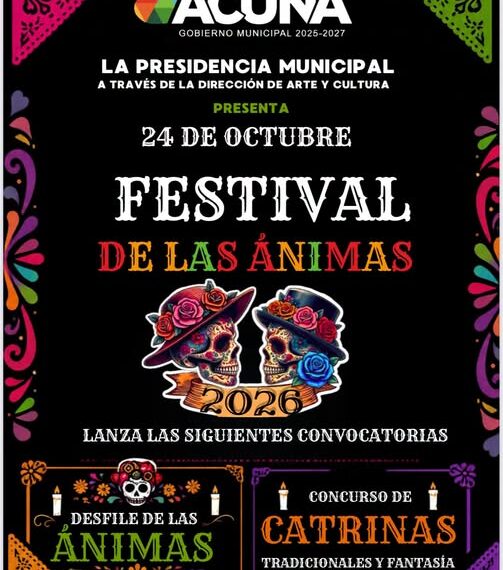 Acuña se llena de tradición con El Festival de las Ánimas 2026