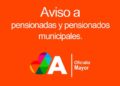 Aviso a pensionadas y pensionados municipales de Acuña